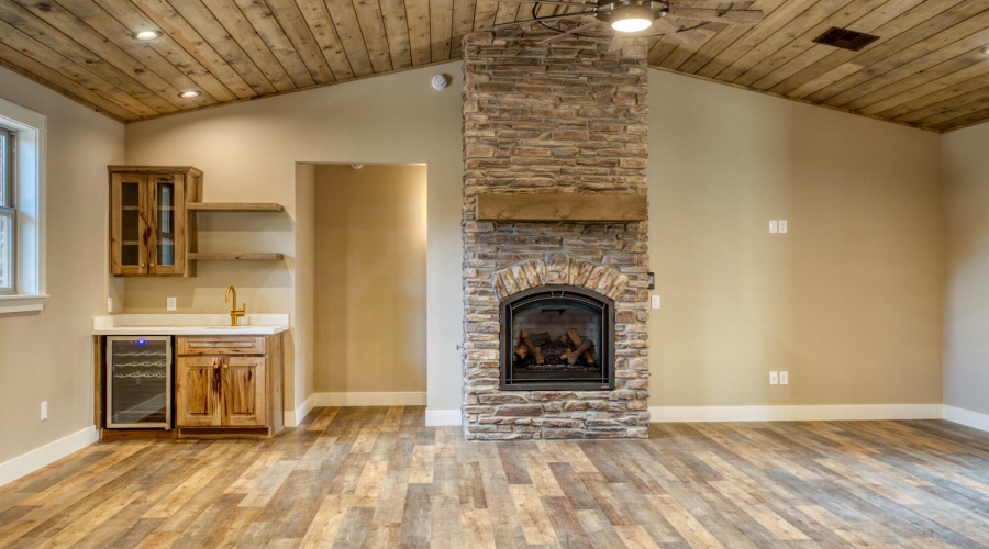 Stone Fireplace & Bar