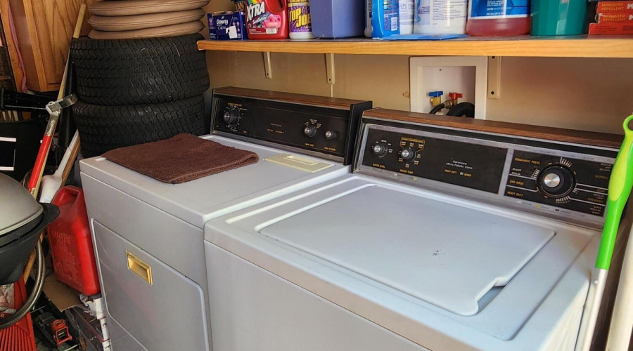 Washer and Dryer in Utility Building
