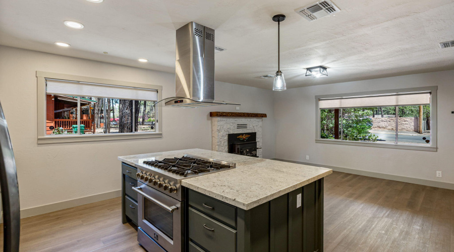 Kitchen, Living Room