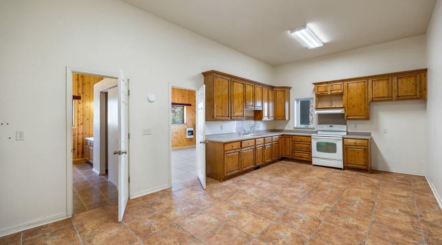 Kitchen and living area downstairs