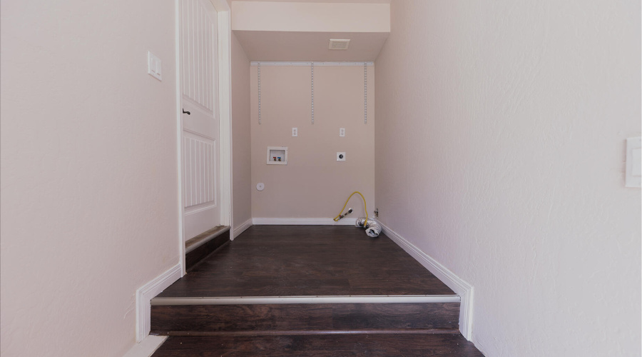 Mudroom with laundry
