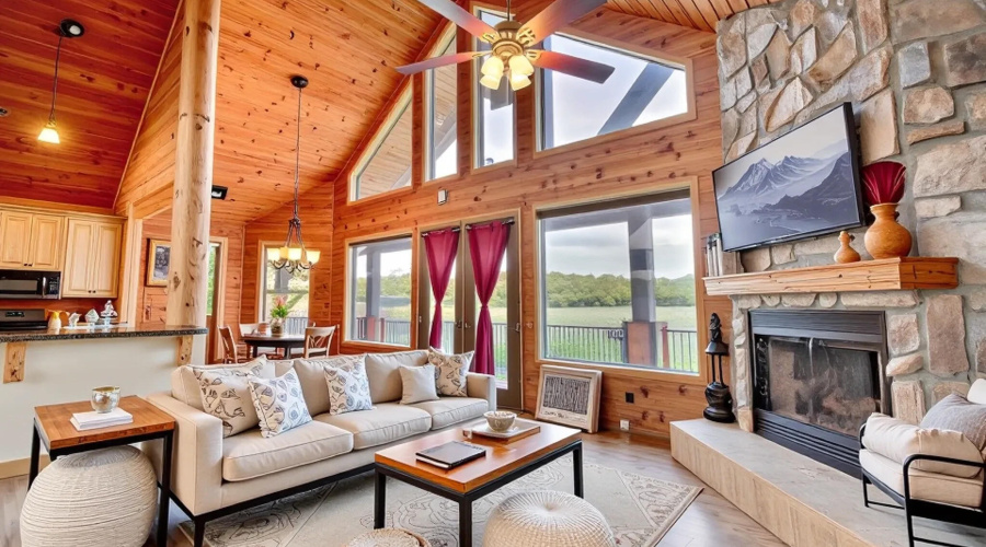 Virtual staging living room