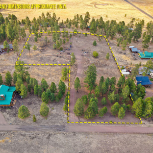 Aerial with property lines