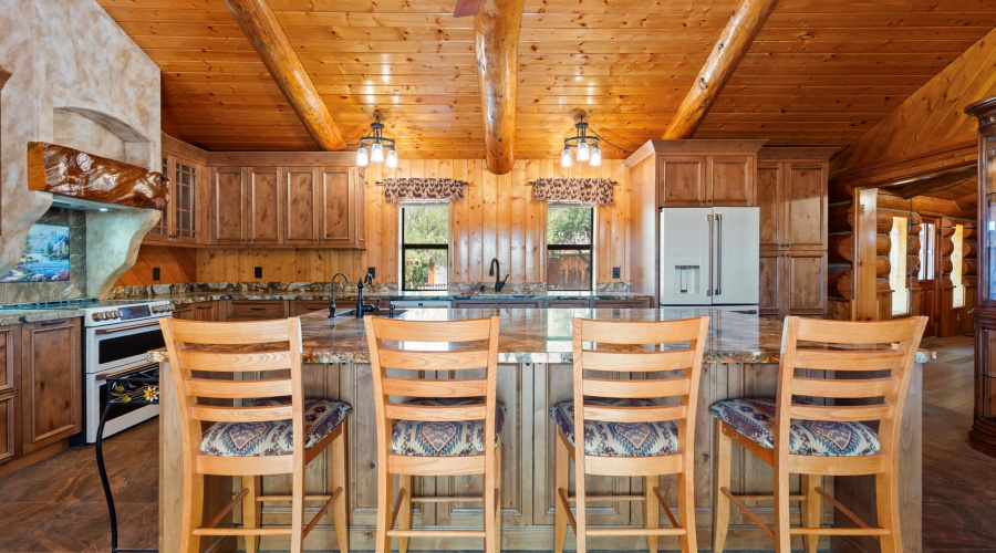 Oversized breakfast bar