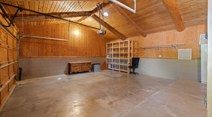 Attached double garage