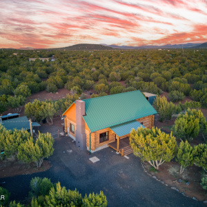 Full Log Cabin on 10+ Acres Under $600k!
