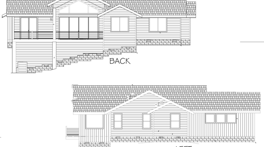 Back & Left elevations