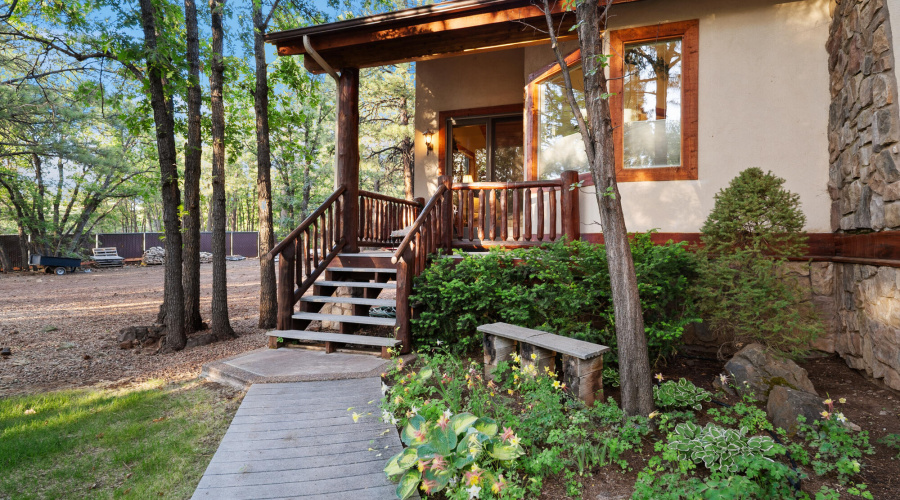 F french doors from master