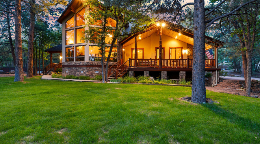 F side twilight view