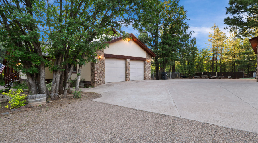 F attached 2 car garage