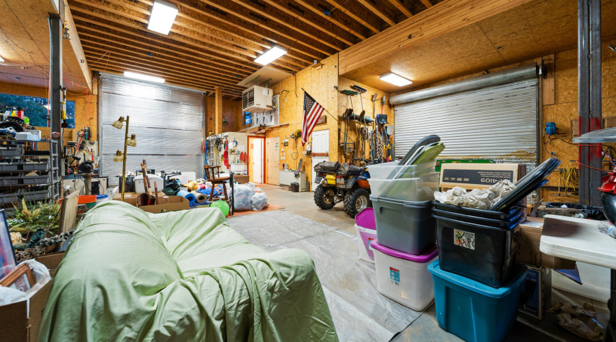 F workshop 2 garage doors