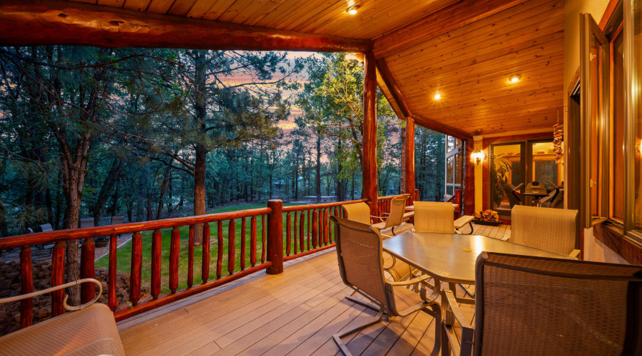 F side deck twilight view