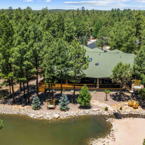 Situated on a serene pond