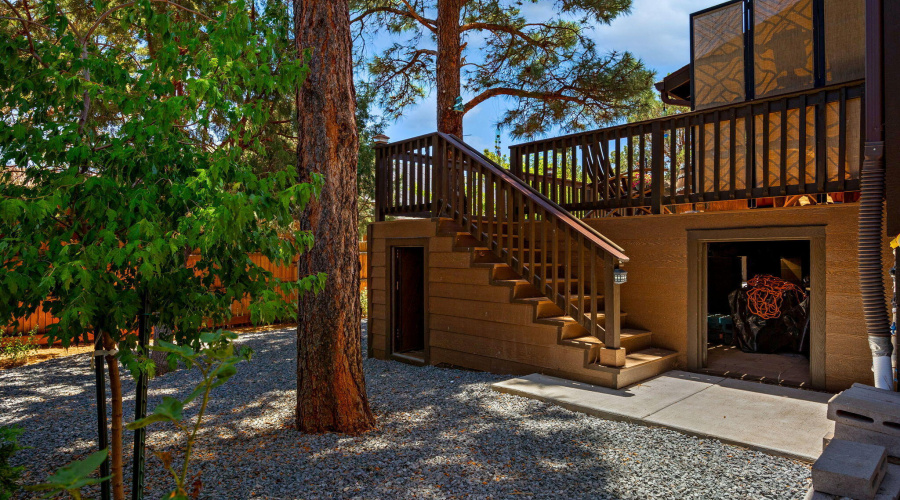 Back of Home-Showing Storage Spaces