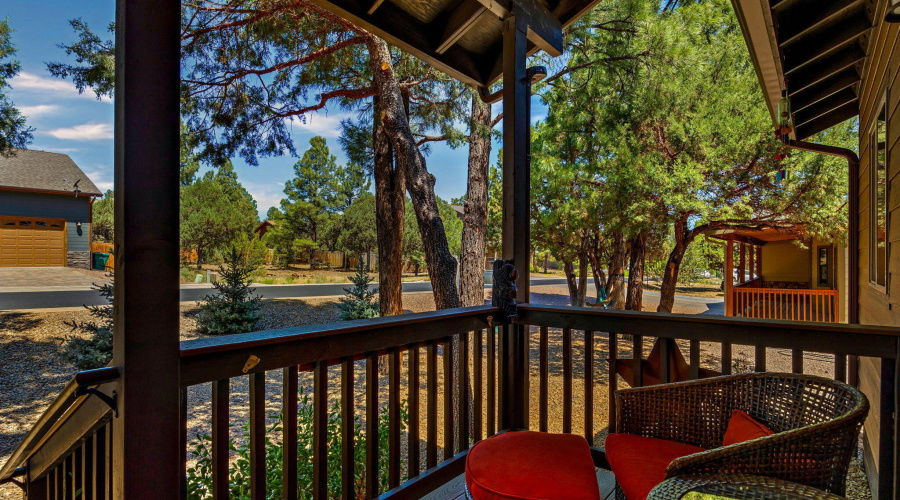 Looking into Front Yard from Porch