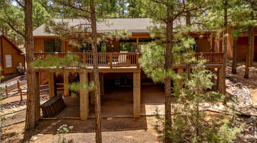 Aerial Back View of Home