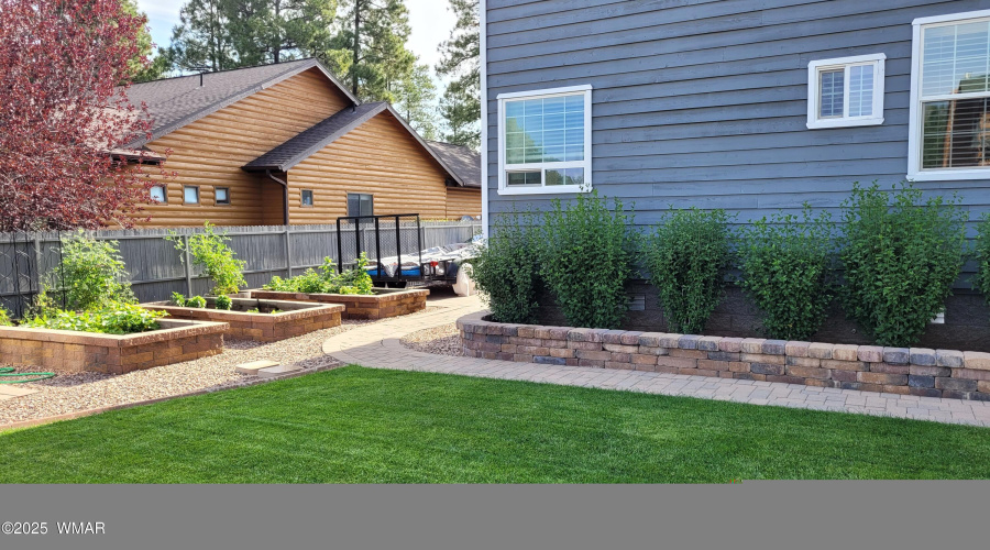 Alder back side yard