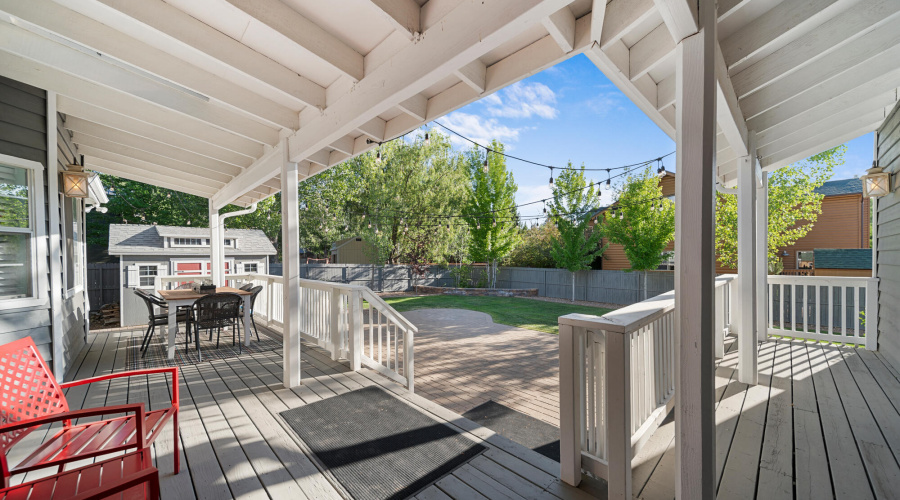A deck view to back yard 2