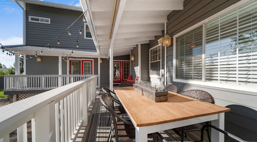 A deck view to master bedroom