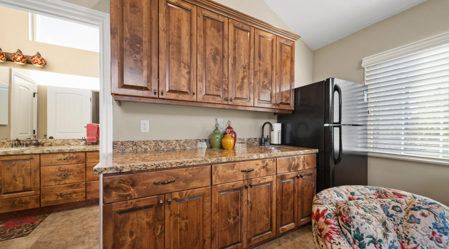 A kitchenette in loft