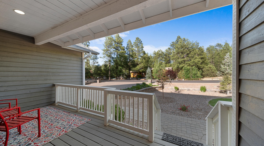 A front porch view to street