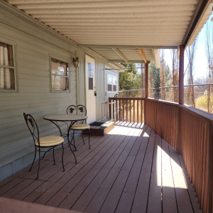 Covered back deck