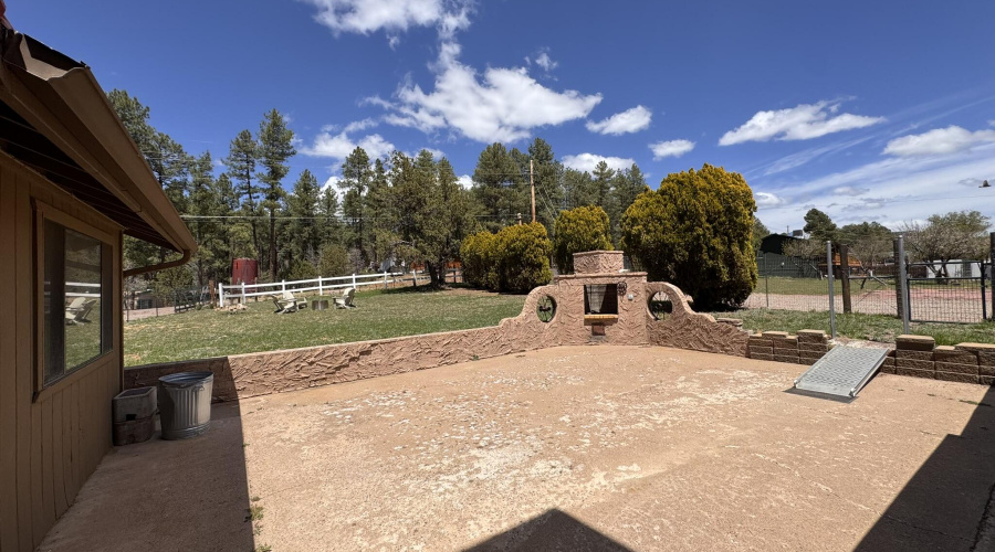 11 - Front patio & Fireplace