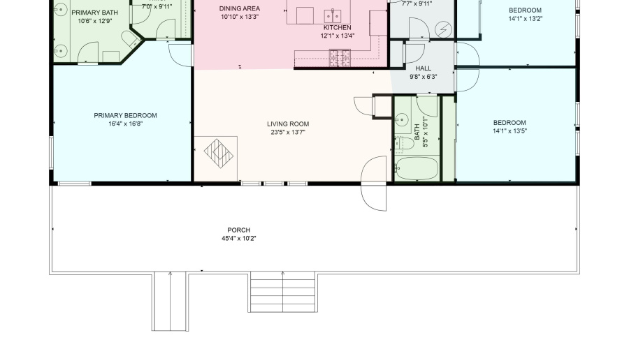 2D Floor Plan for 4134 Porter Mountain R