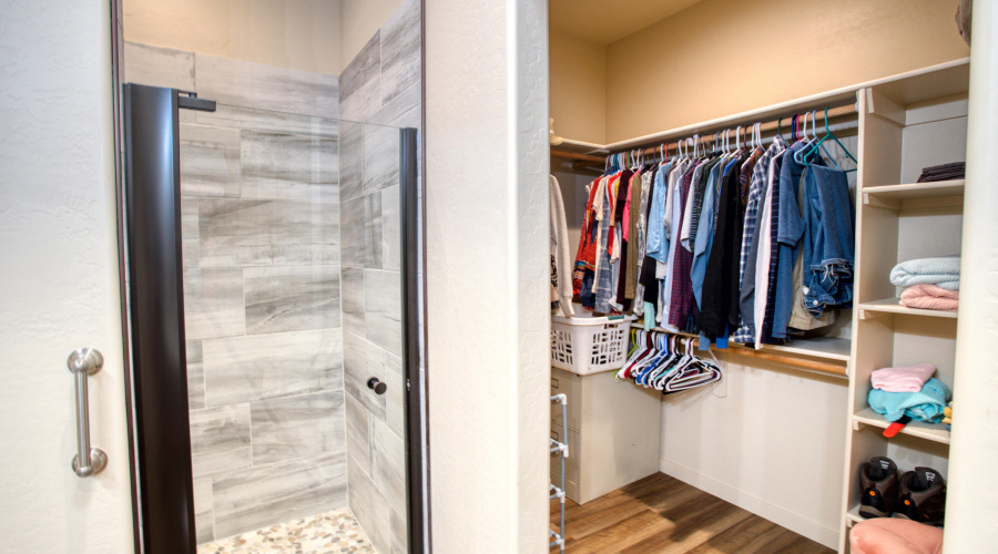 Bathroom #1 with walk-in closet