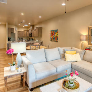 Living Area to Kitchen