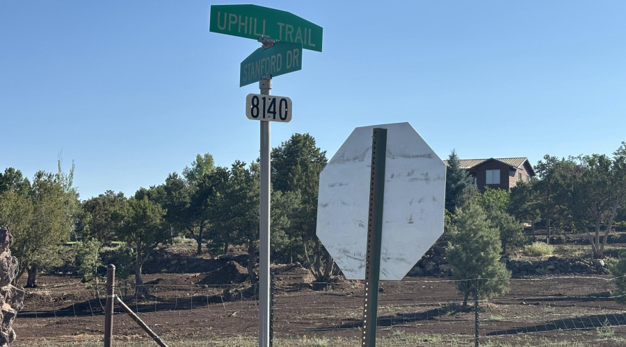 Road sign to property