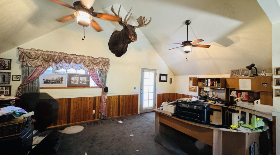 Upstairs office and living area