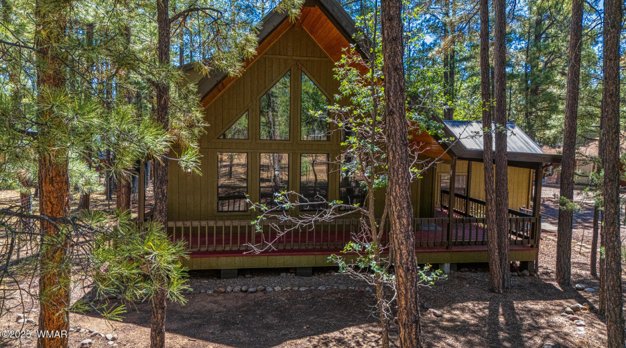 Exterior wall of windows