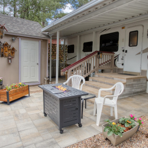 Covered Front Porch & Shed