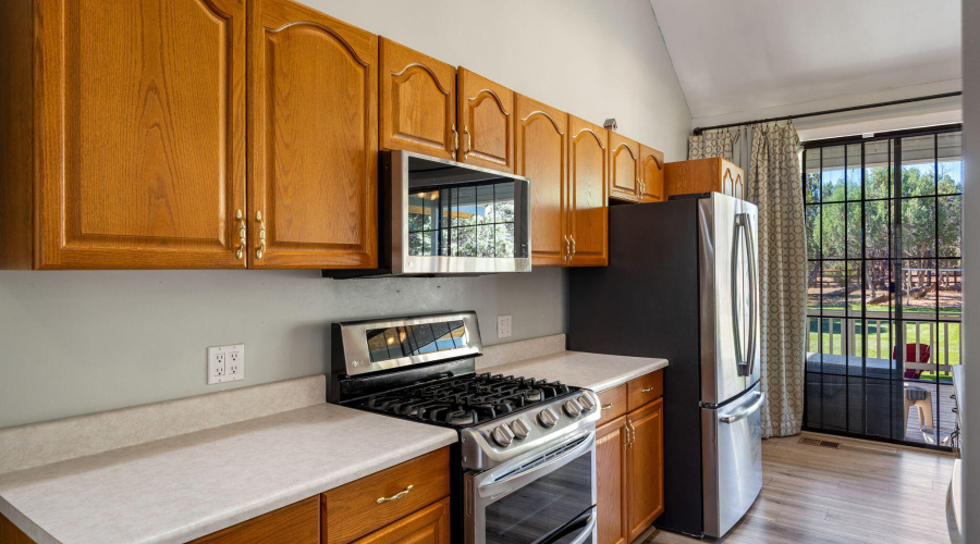 Kitchen toward back yard