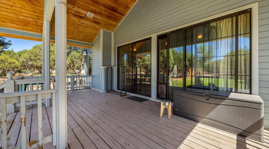 Covered Back Deck