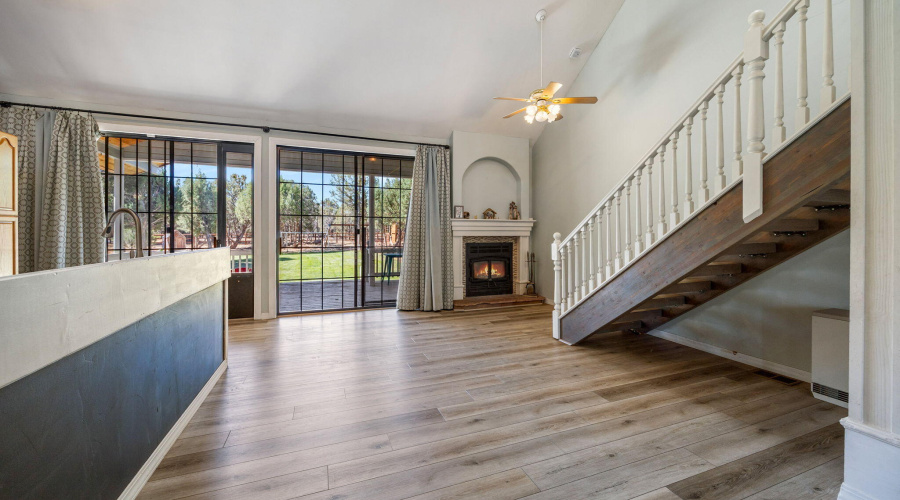 Living Room to back yard