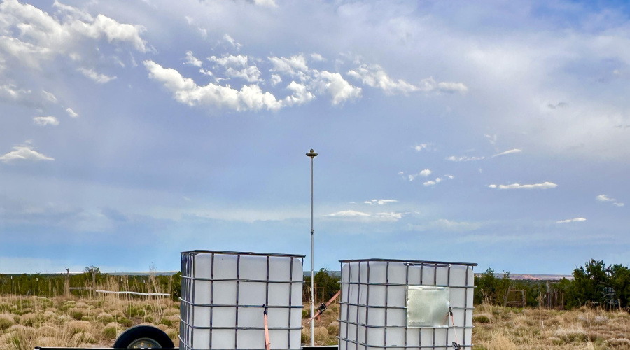 Trailer w/ water totes