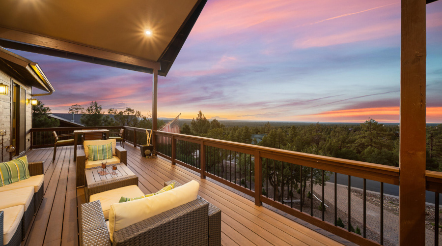 Front Deck with forever views