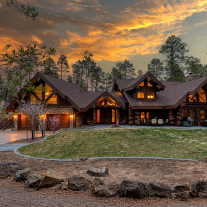 Front of Home at Twilight