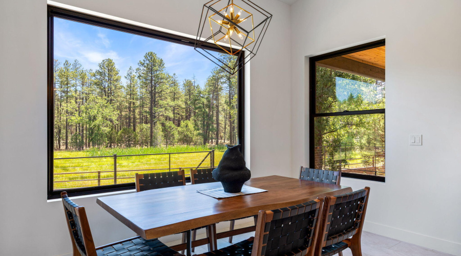 Dining area with a view