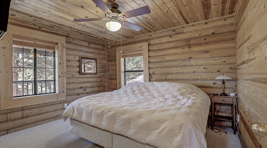 bedroom off of the Kitchen
