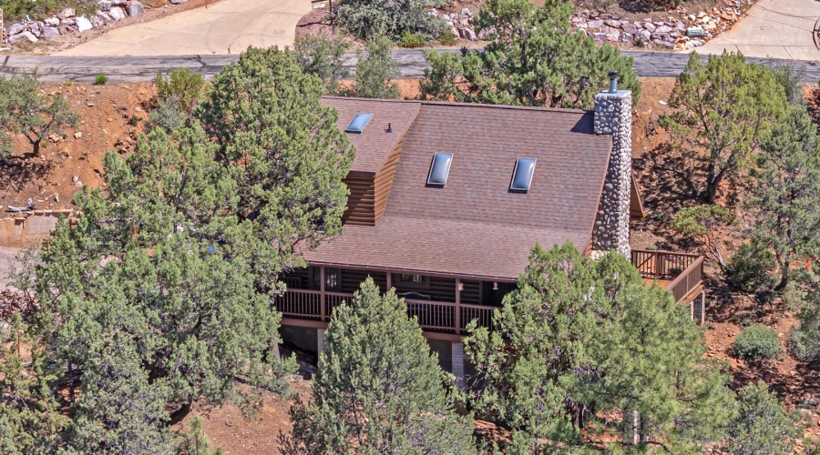 surrounded by Juniper trees.