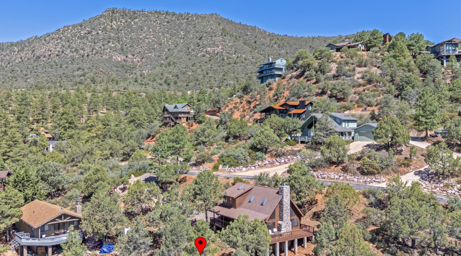 Red dot marks the home