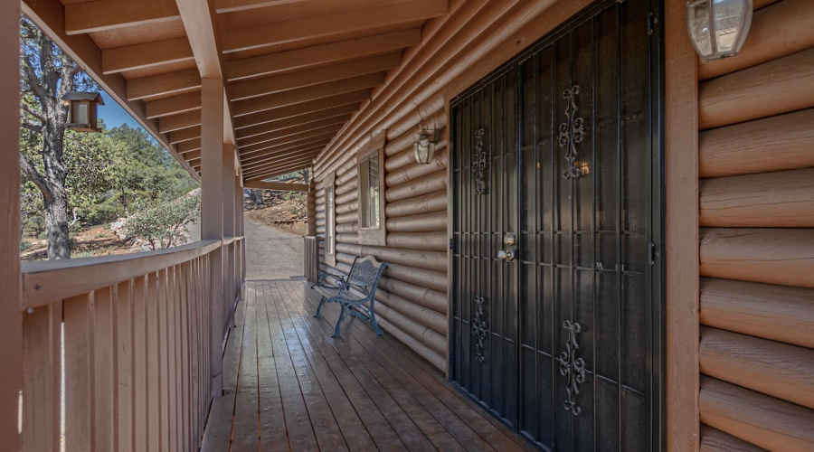 Entry to the cabin