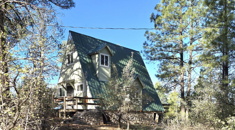 A-Frame Cabin from the East