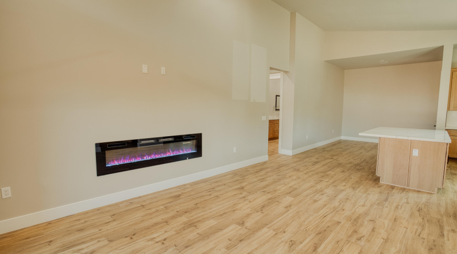 Modern Fireplace in Living Room