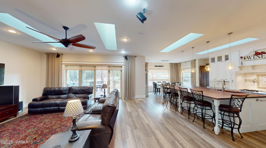 View from Living Room Into Kitchen