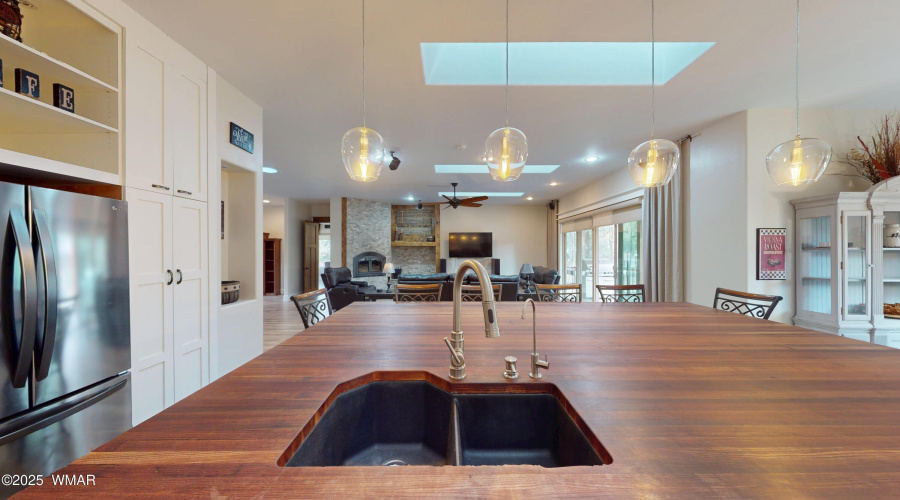 View from Island into Living Room