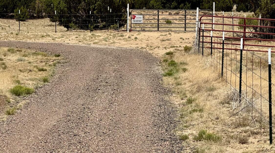 Gravel road to property